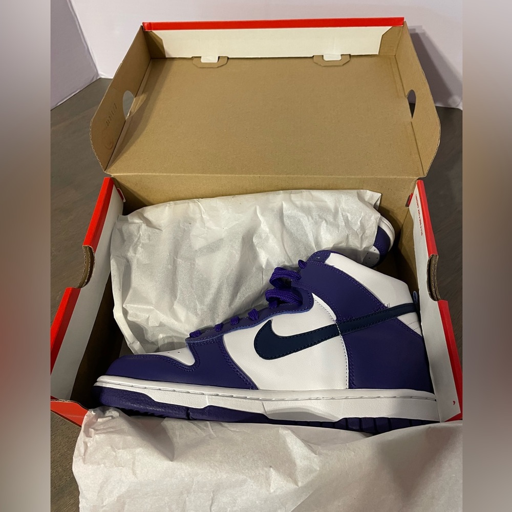Nike Dunk High Purple (GS) Size 6.5Y / 8 women’s - Picture 5 of 8